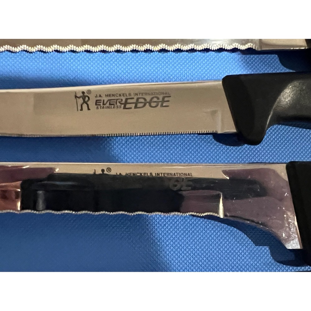 JA Henckels International Everedge Knife Set 4pc Stainless Steel Black Handle - Picture 8 of 10